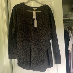 NWT Z Supply Animal Print Sweatshirt